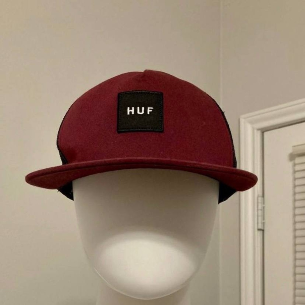 HUF Burgundy Mesh Trucker Snapback